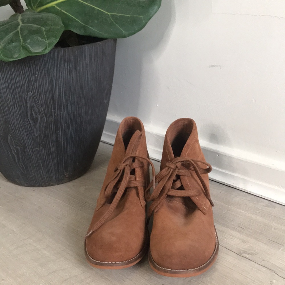 Suede Lace Up Bootie